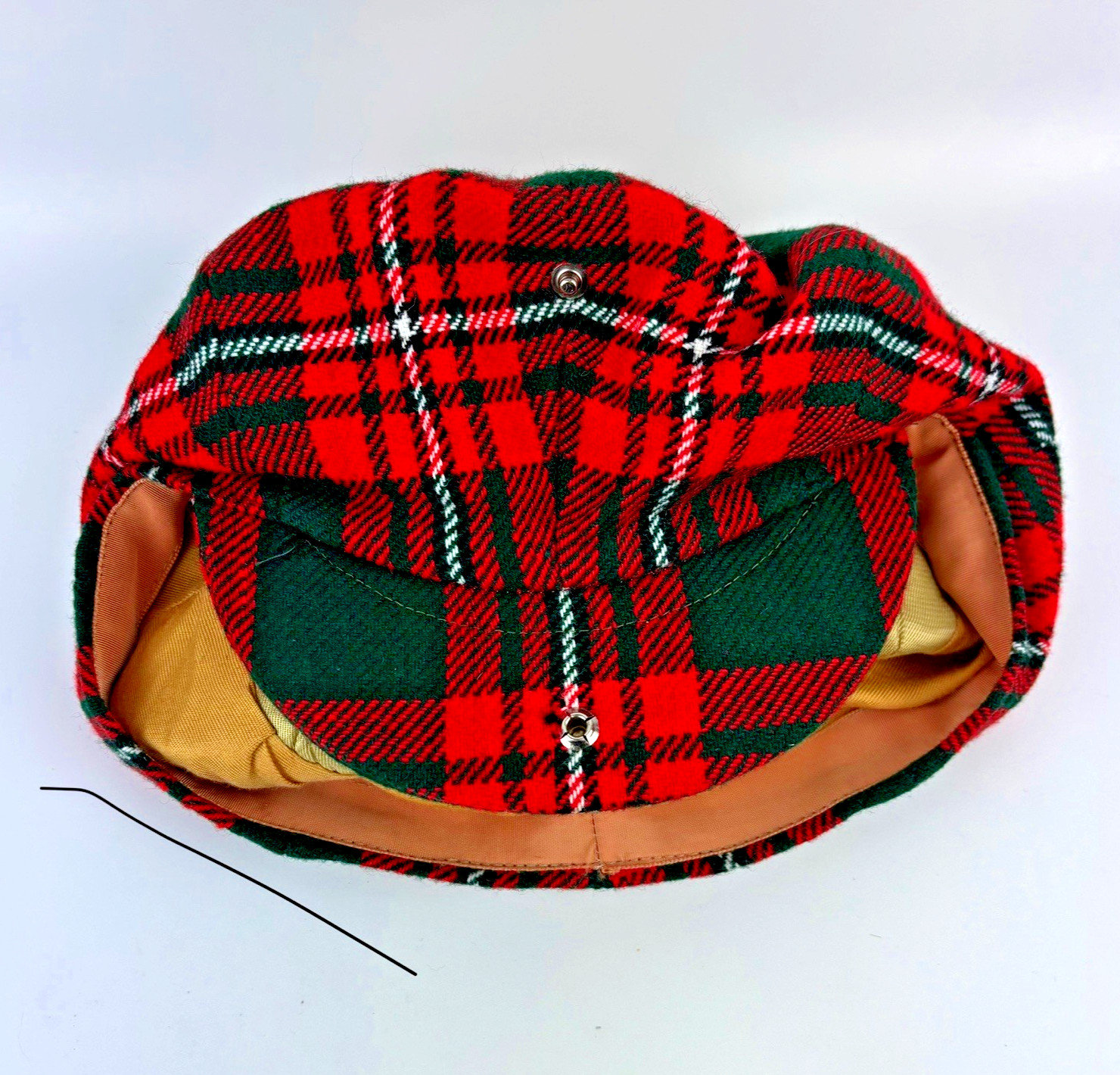 GENUINETARTAN SCOTTISH TAM HAT SCOTLAND 7 1/2 SPEAN BRIDGE WOOLLEN MILL VTG