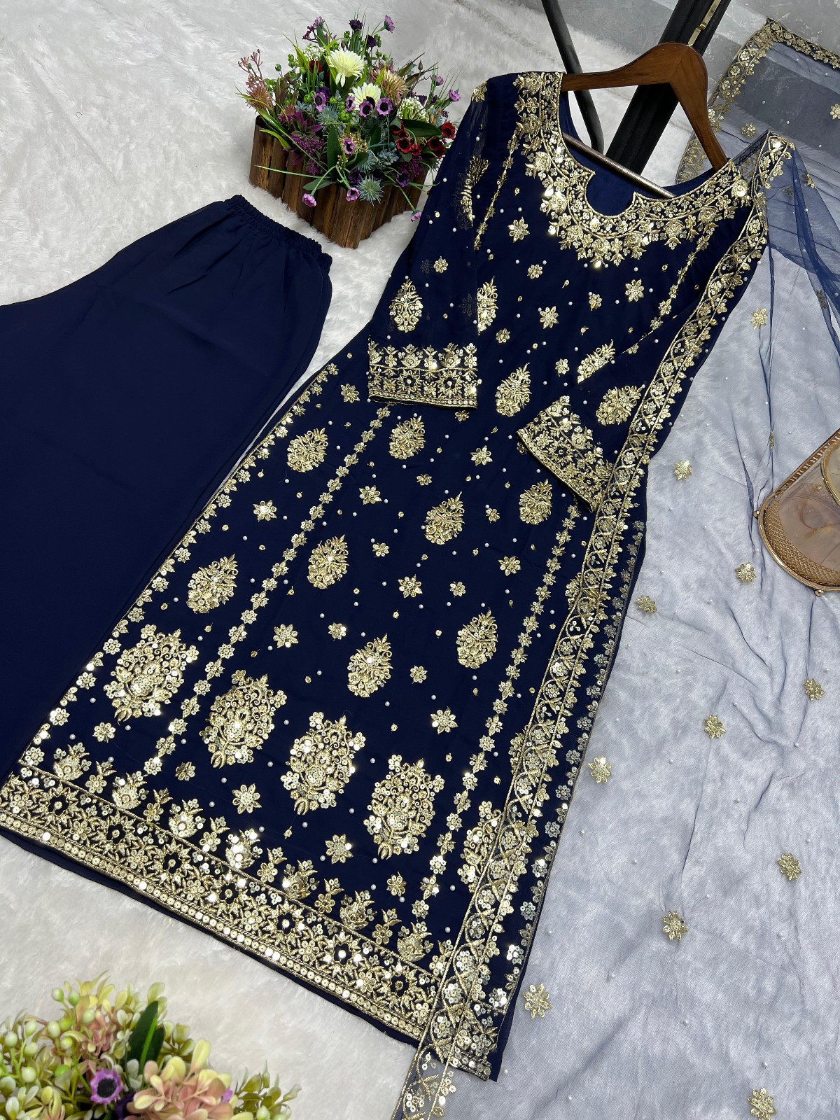 Pakistani Dress Salwar Kameez Ready To Wear Suit Wedding Party Wear Ethnic Set