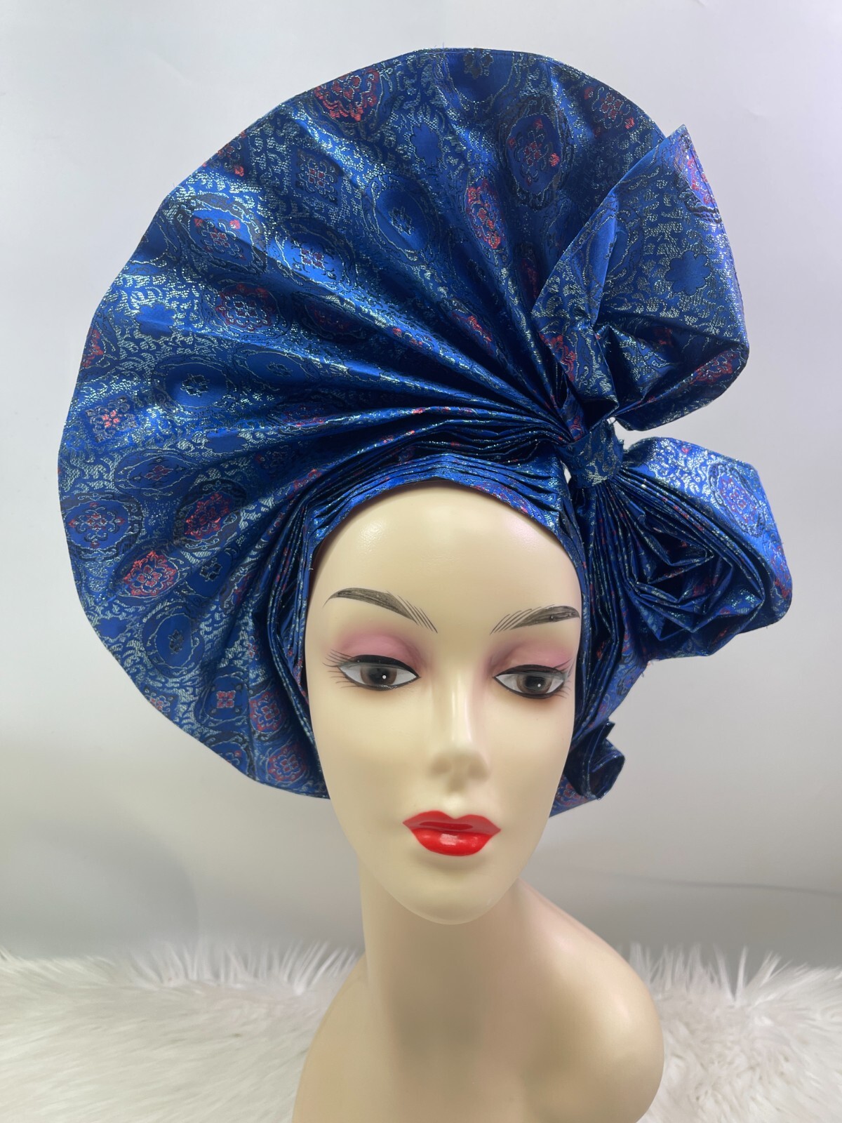 New Headtie Hats Ready To Wear Scarf Turban Cap African Aso Oke Auto Gele Fabric