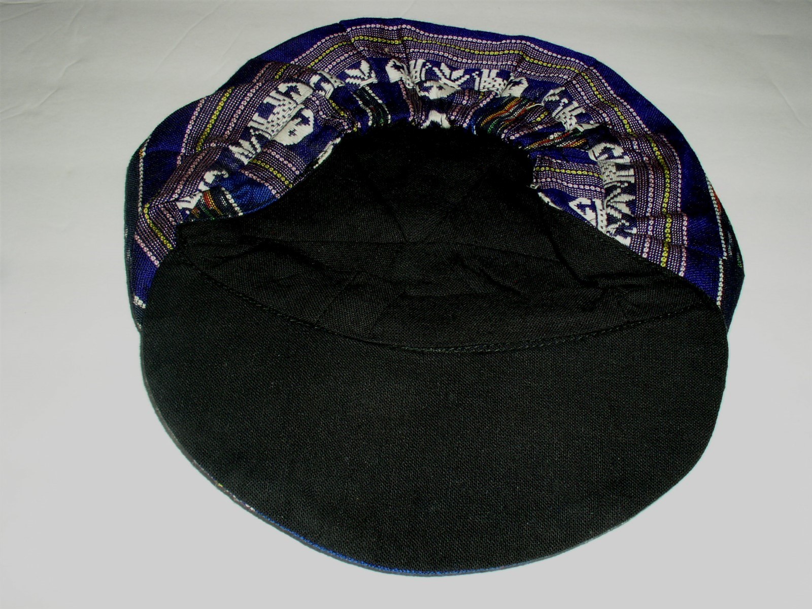 Thai Silk Thailand Elephant Tam Hat Cap Tribal Urban Ethnic Soft Beret W/Bill