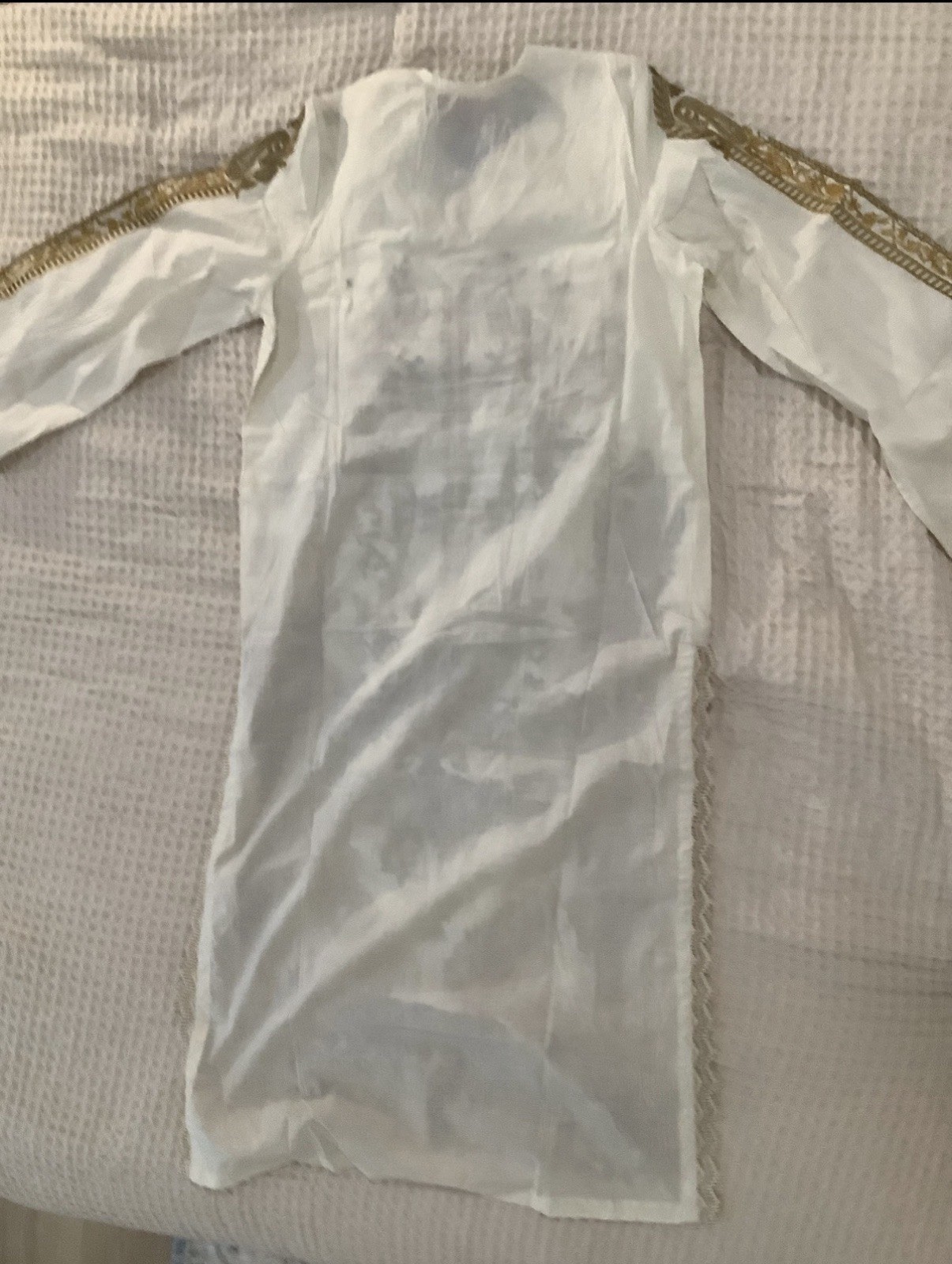 Sana Safinaz Off White Embroidered Cotton Pakistani Indian Kurti XS