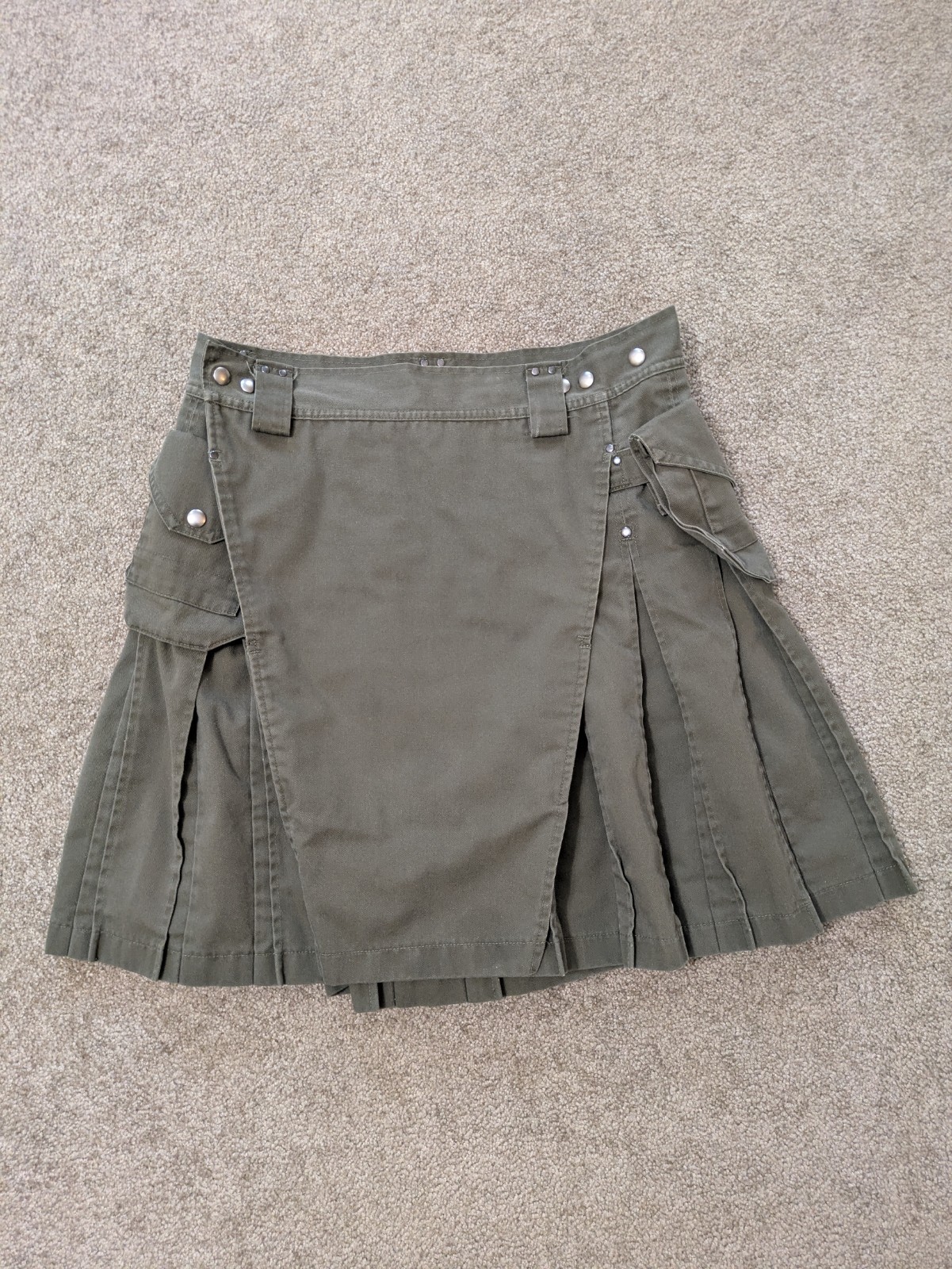 Stumptown Kilt Mens 36 Waist Olive Green Utility Pouches Military