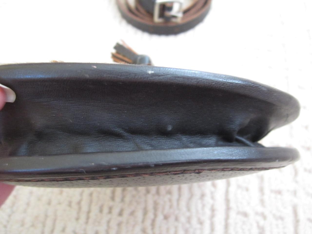 Unused L&M OUTFITTERS Brown Leather/Calf Hair Sporran Bag w/Waist Strap/Belt