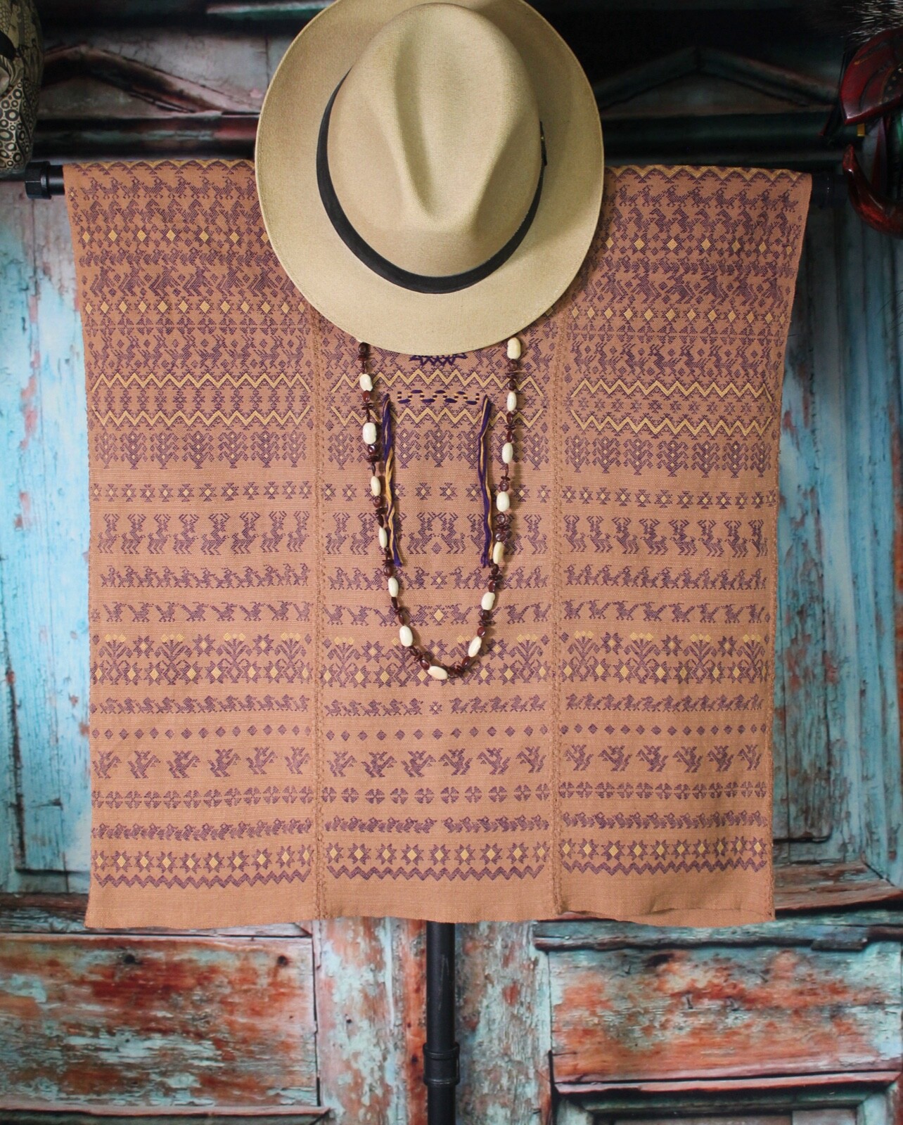 Collector Huipil Top Handwoven San Bartolo Yautepec Backstrap Loom Oaxaca Mexico