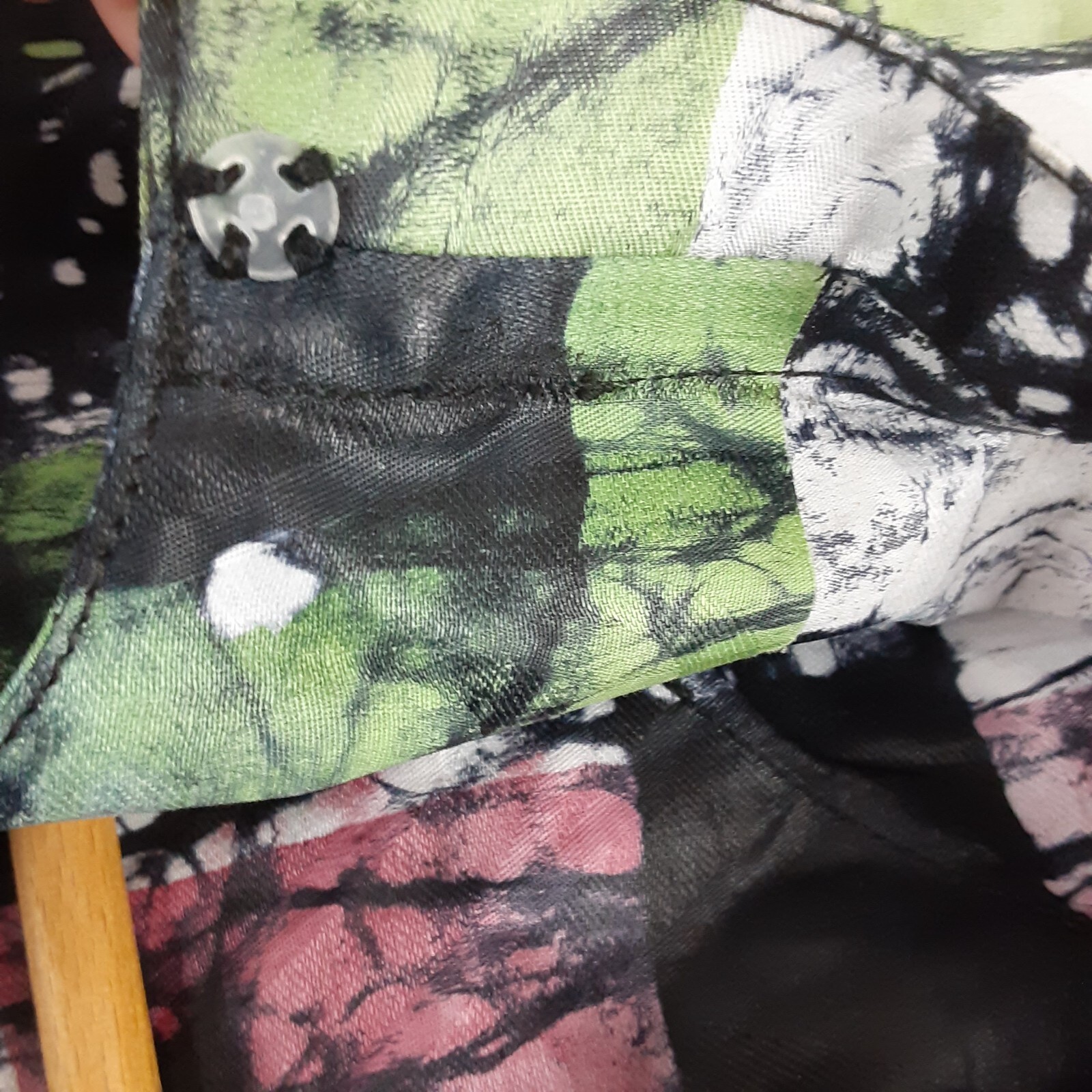 Mazino Made in Nigeria Short Sleeved Isiagu Top Multi Colored Pink Black Green