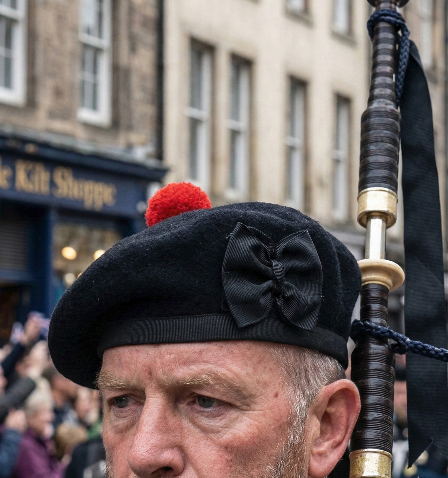 Scottish Balmoral Hat Wool Piper Cap Army Bagpipe Parade Kilt Attire