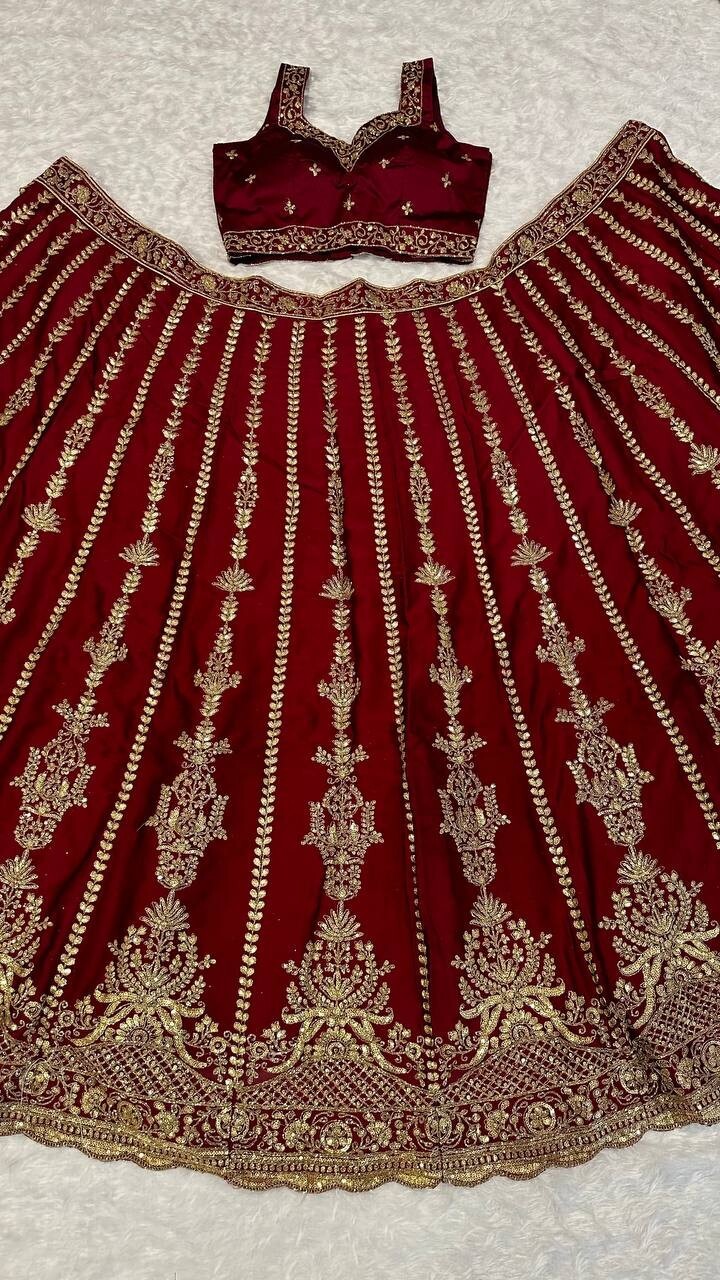 ETHNIC WEAR KASTURI SILK LEHENGA CHOLI WITH DUPATTA FOR WOMEN FESTIVAL