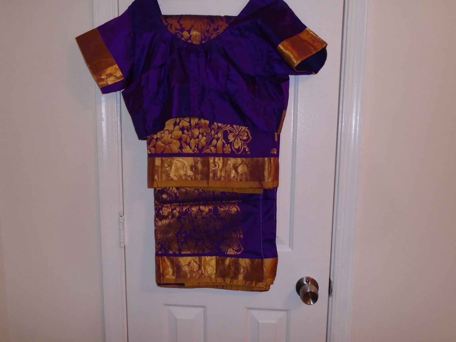 NEW GADOWAL 100% SILK SAREE W DESIGNER BLOUSE PARTY
