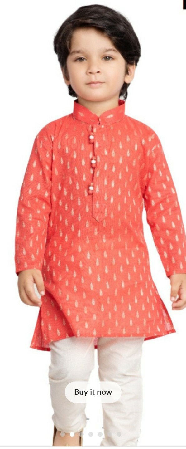 Special Eid Offer boy Banarsi Brocade Jacquard Kurta And Pajama Size 8 to 9 Ora