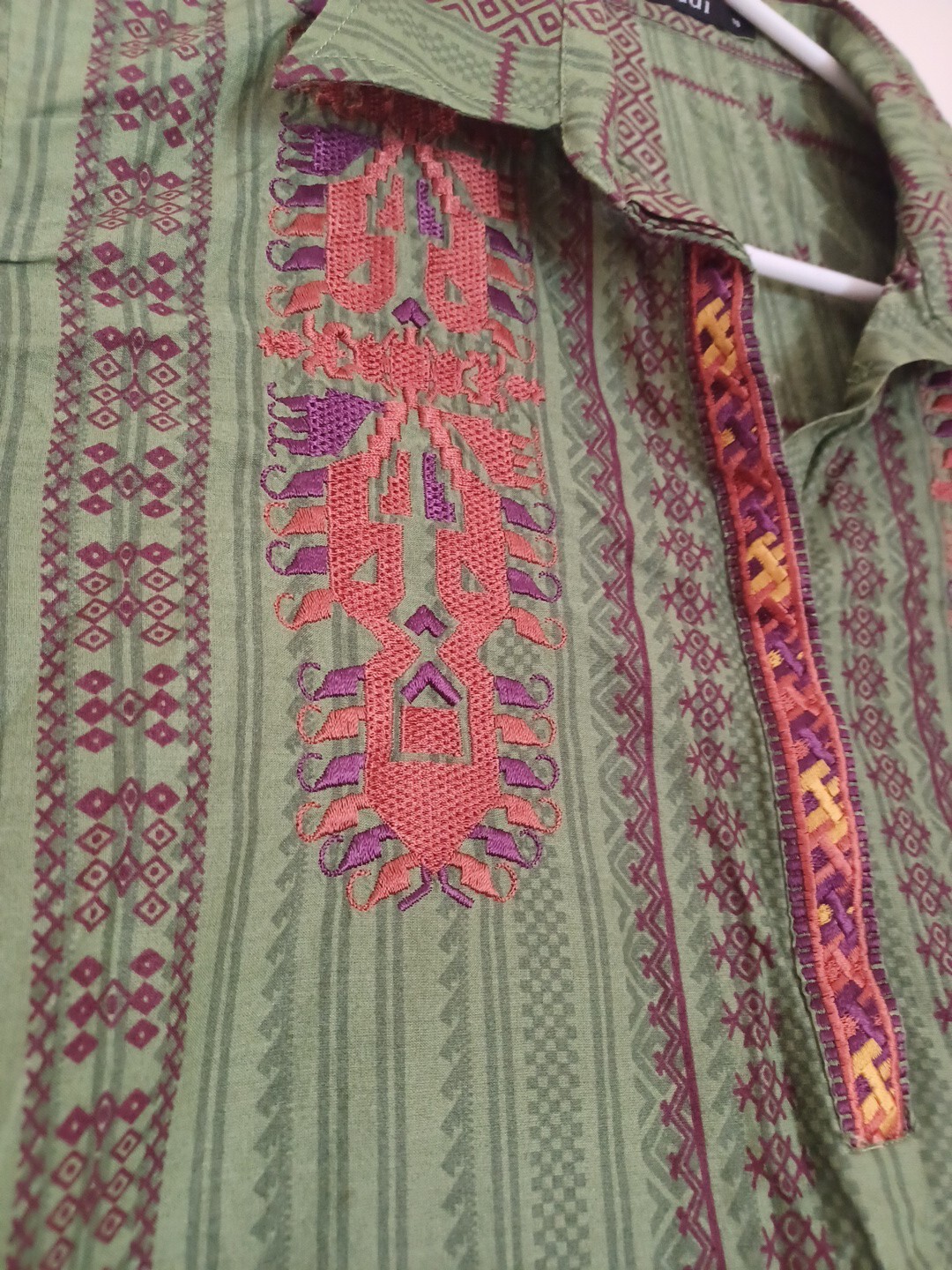 Khaadi Embroidered Stitched Shalwar Size 14 100% Cotton