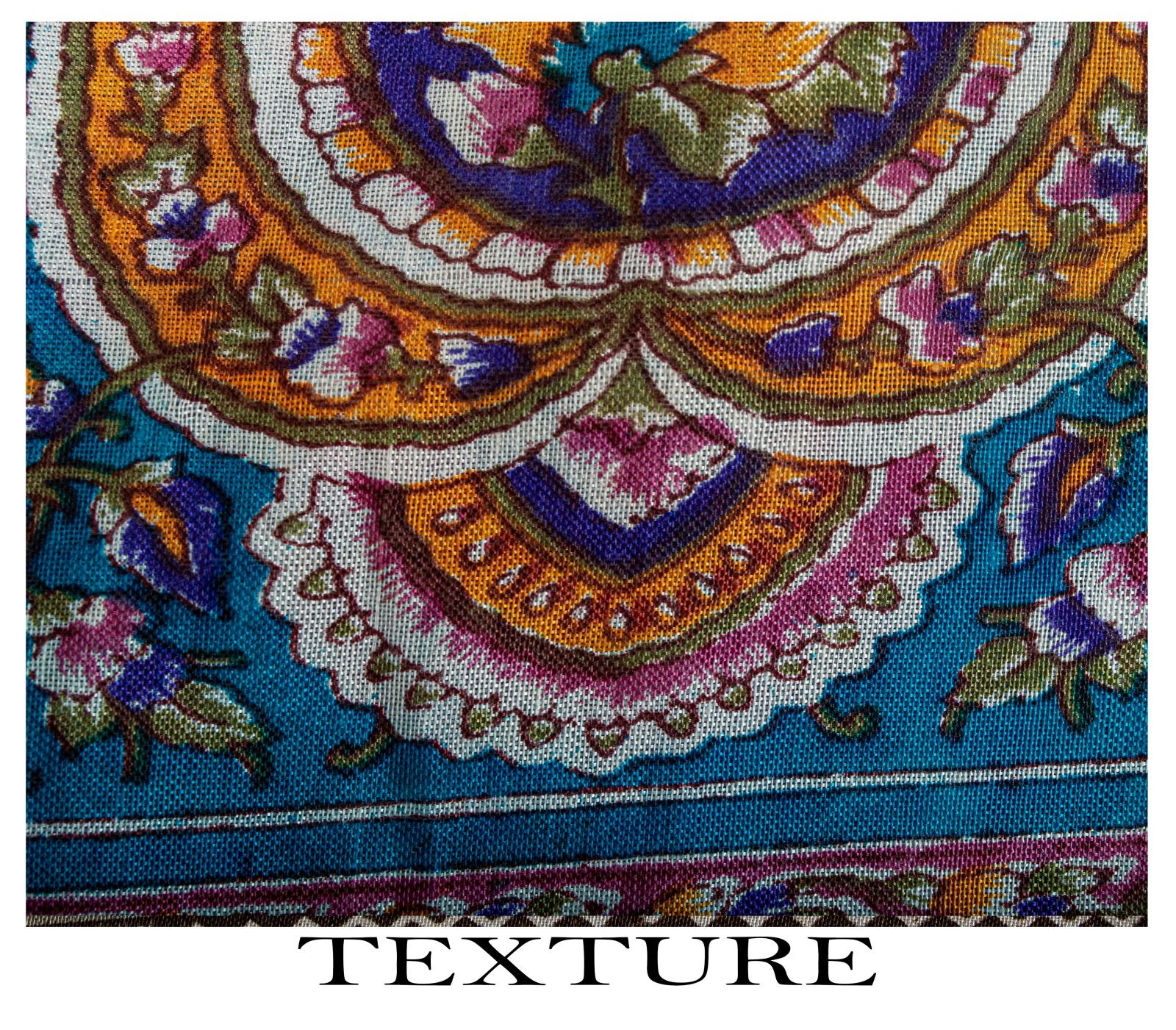 Sanskriti Vintage Saree Pink-Blue Pure Cotton Floral Printed Sari Fabric 5+Yard