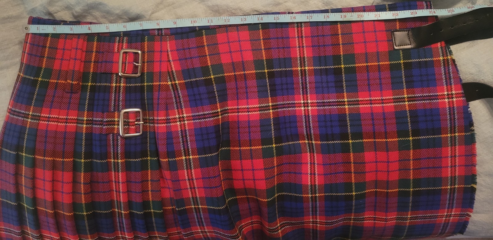 J. Higgins, Ltd. New Handmade McPherson Tartan 100% Heavy Weight 8 Yard Kilt