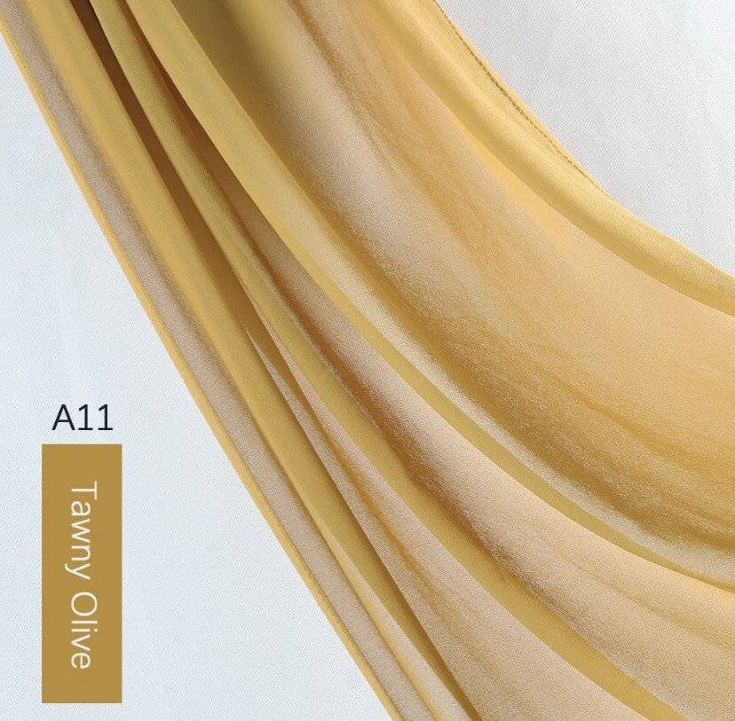 Premium Quality Chiffon Scarf Muslim Hijab Headcover Scarf Turban Shawl 180*75cm