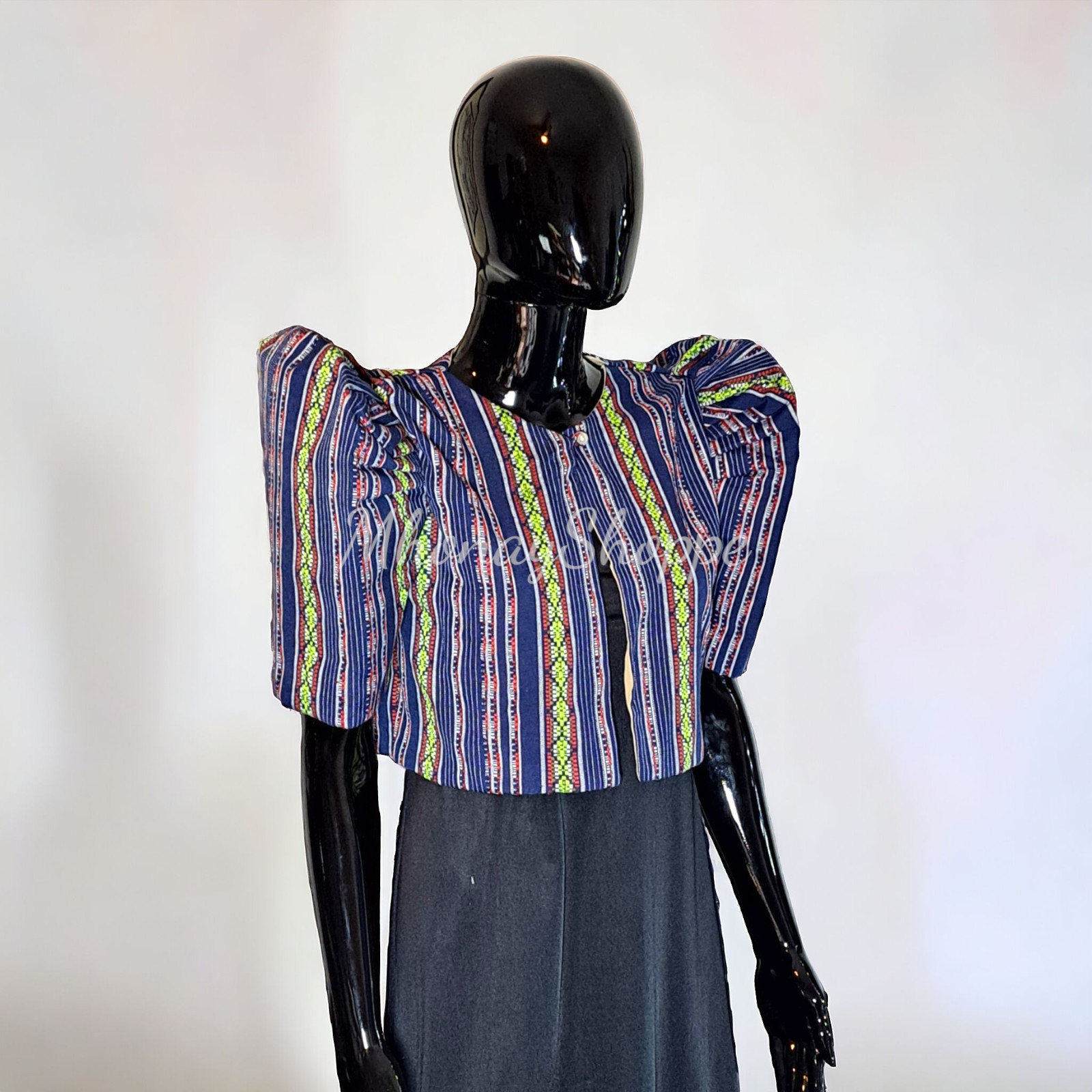 Handmade Filipino Ethnic Woven Bolero Jacket – Traditional Philippines Design