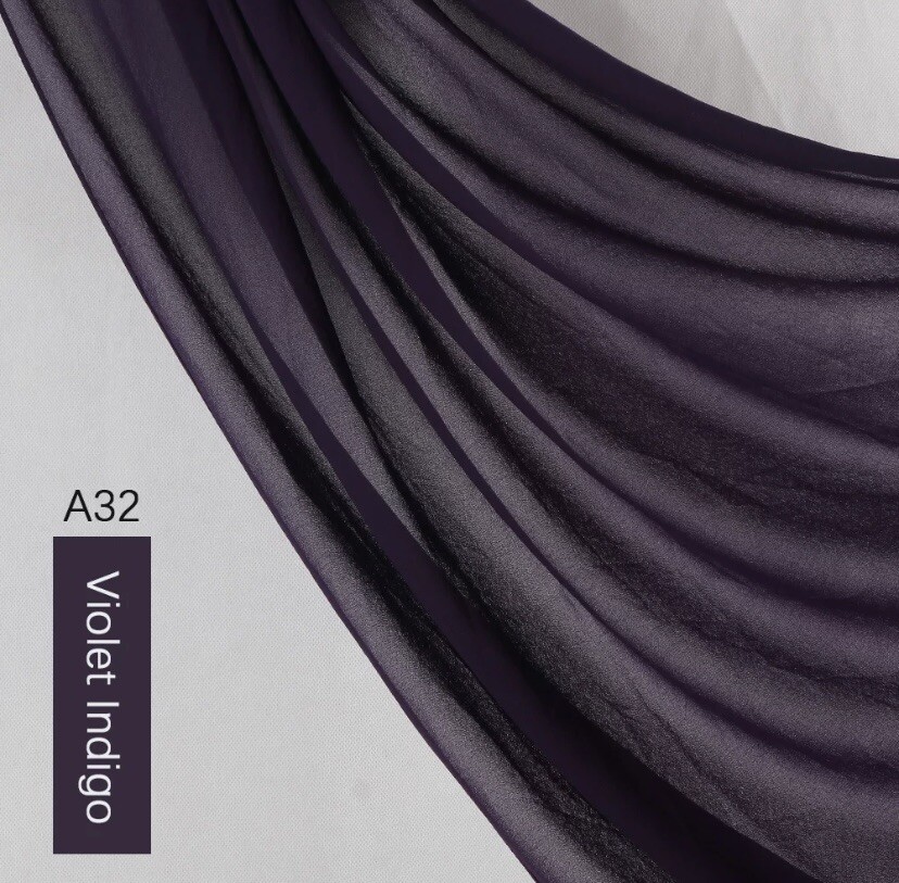 Premium Quality Chiffon Scarf Muslim Hijab Headcover Scarf Turban Shawl 180*75cm