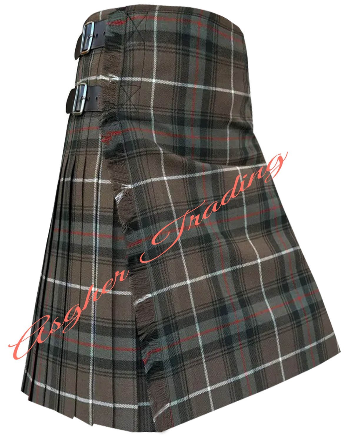 MacDonald Hunting Weathered Tartan Kilt – 16oz Acrylic Wool, Custom Made kilts