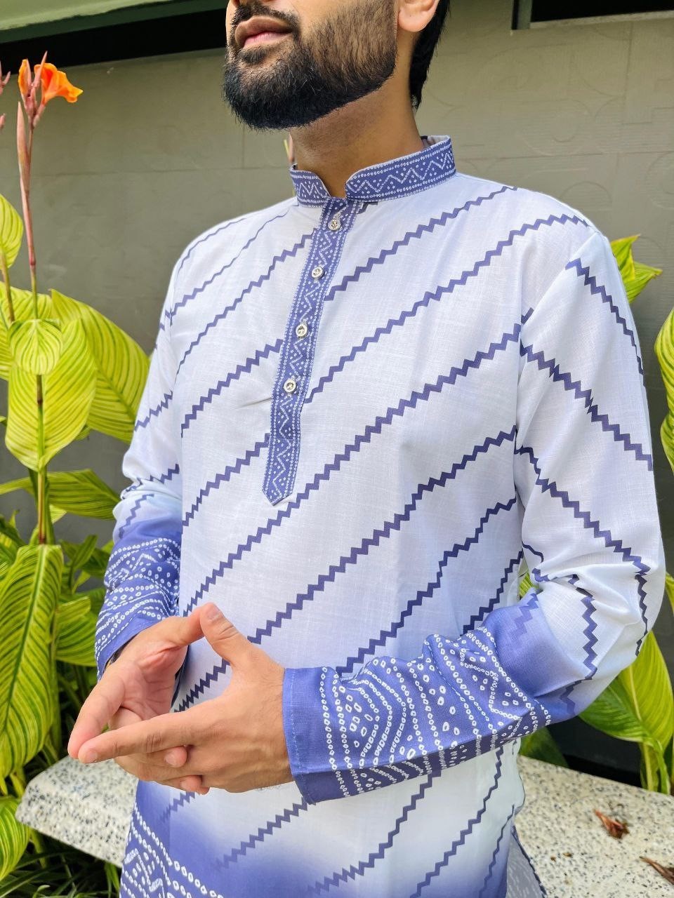 Indian Pure Cotton Kurta Pajama For Men’s Wedding Wear Fancy rayon Ready Made