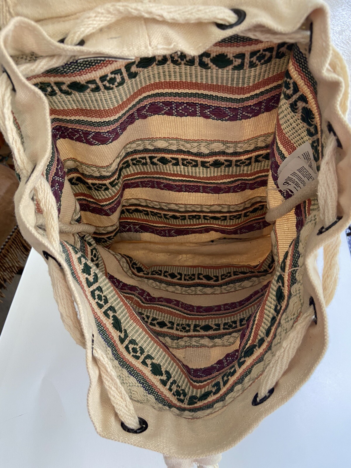 Caribana U.S. Virgin Islands 100% Cotton w Canvas Backpack Travel Indie Casual
