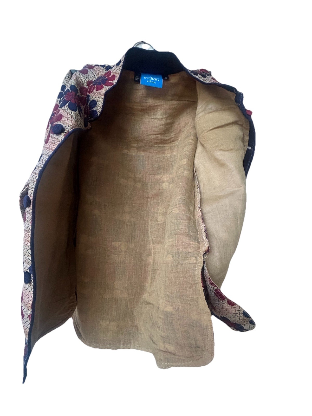 Indian Ethnic Boys Kurta Size 5 Beige burgundy gold Style Festive