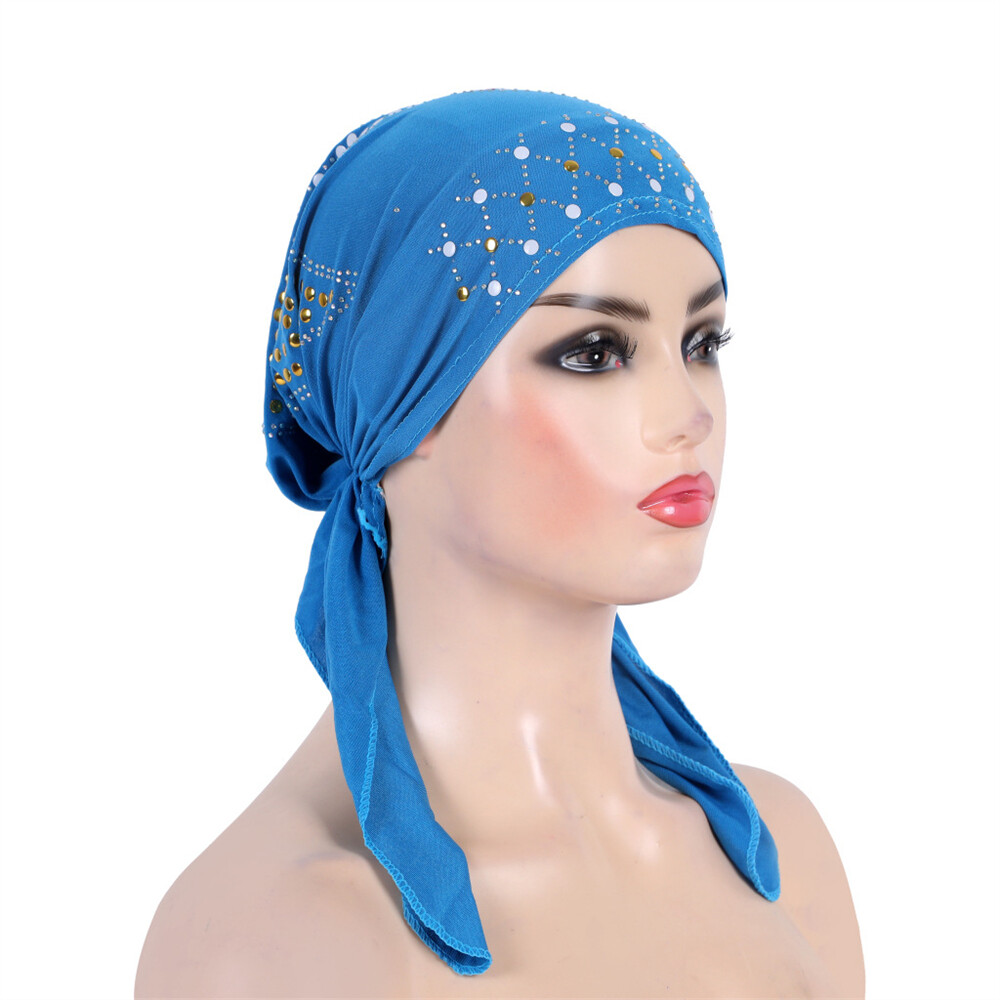 Muslim Women Hijab Cancer Hat Chemo Inner Cap Hair Loss Head Scarf Turban Wrap