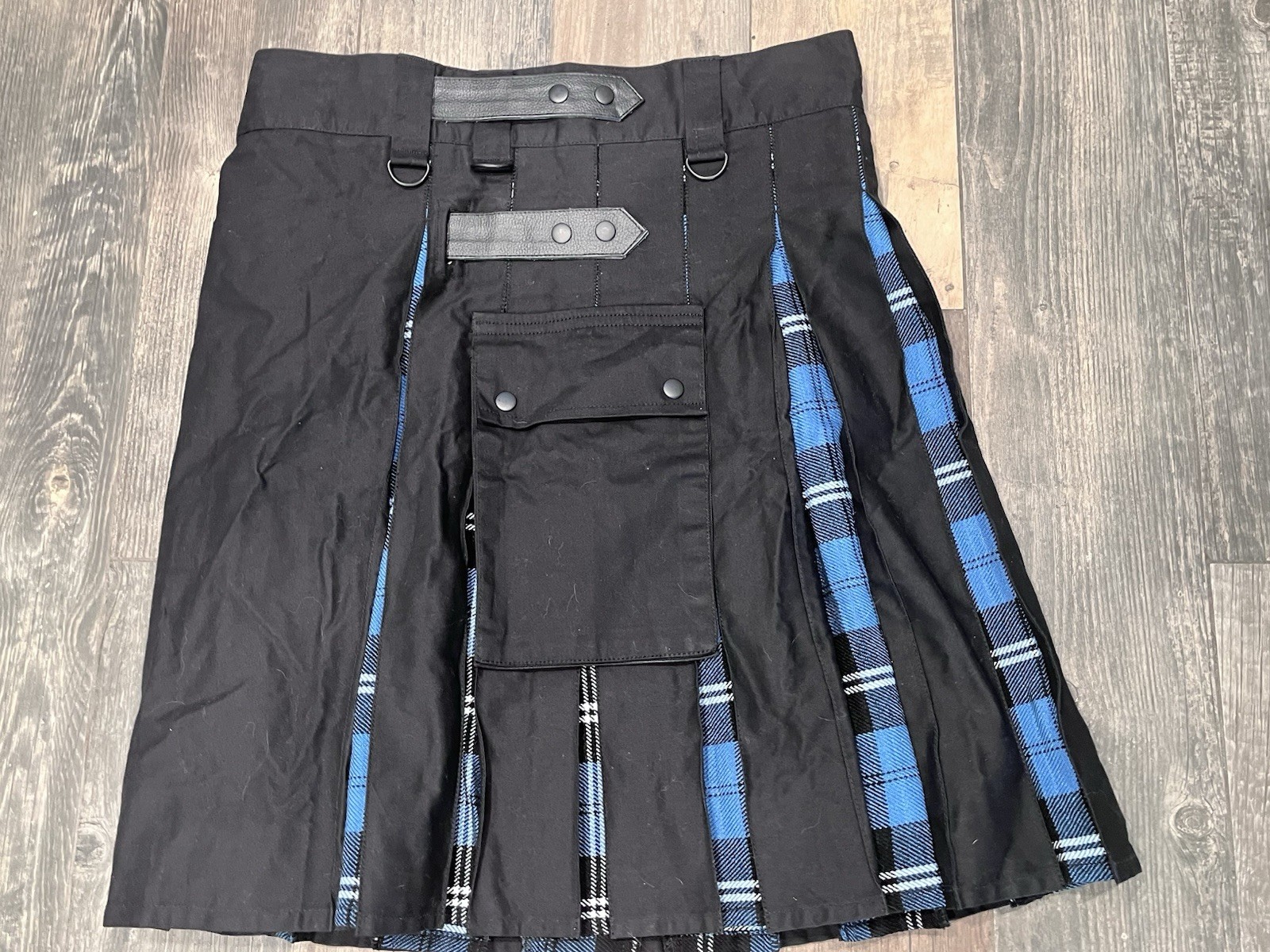 Celtic Pro AllSafe Traders Modern Hybrid Tartan Kilt, Hybrid Cargo Kilt Sz 36