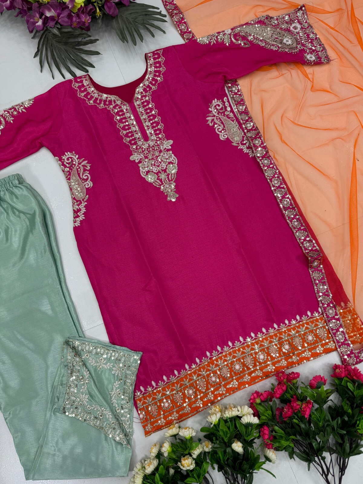 Pakistani Embroidery Salwar Kameez Readymade Suits anarkali Kurti Pant Plazzo 7