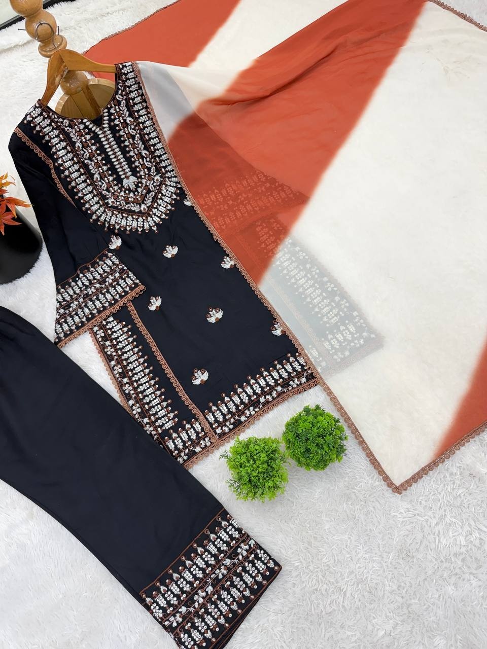 Trending Rayon Cotton Salwar Kameez With Georgette Dupatta For Women