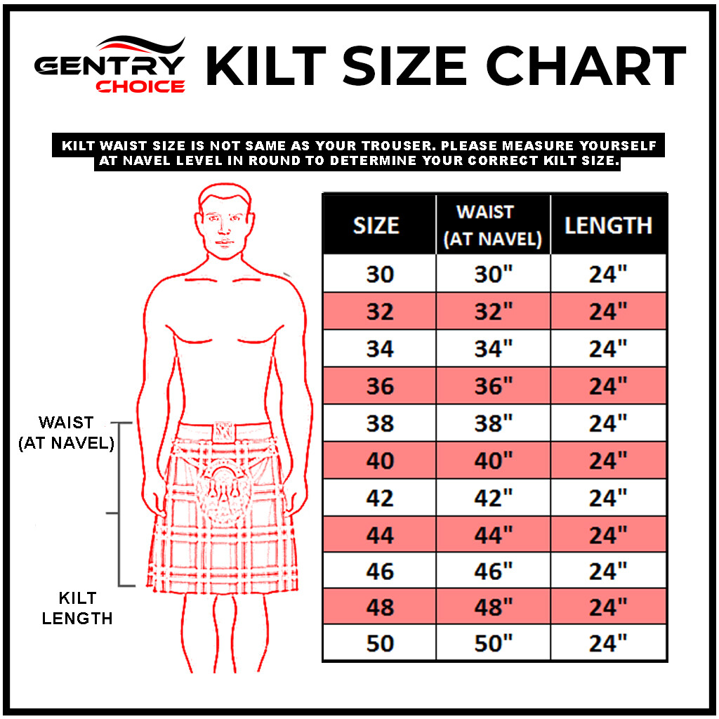 Mens Utility Tartan Kilt Black Watch with Cargo Pockets Scottish Highlander kilt