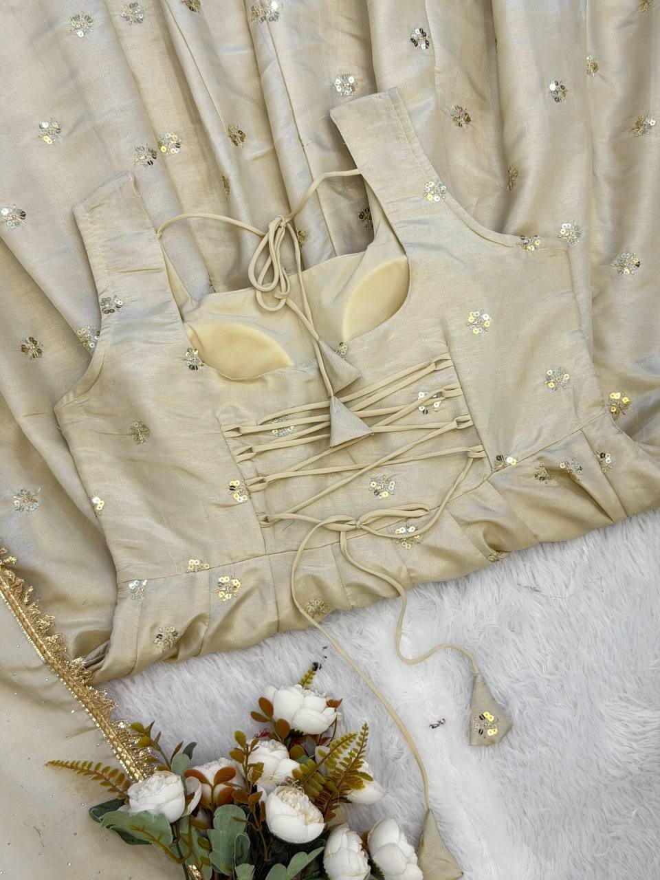 New Embroidered Cosmos Gold Salwar Kameez With Dupatta For Function & Party Wear