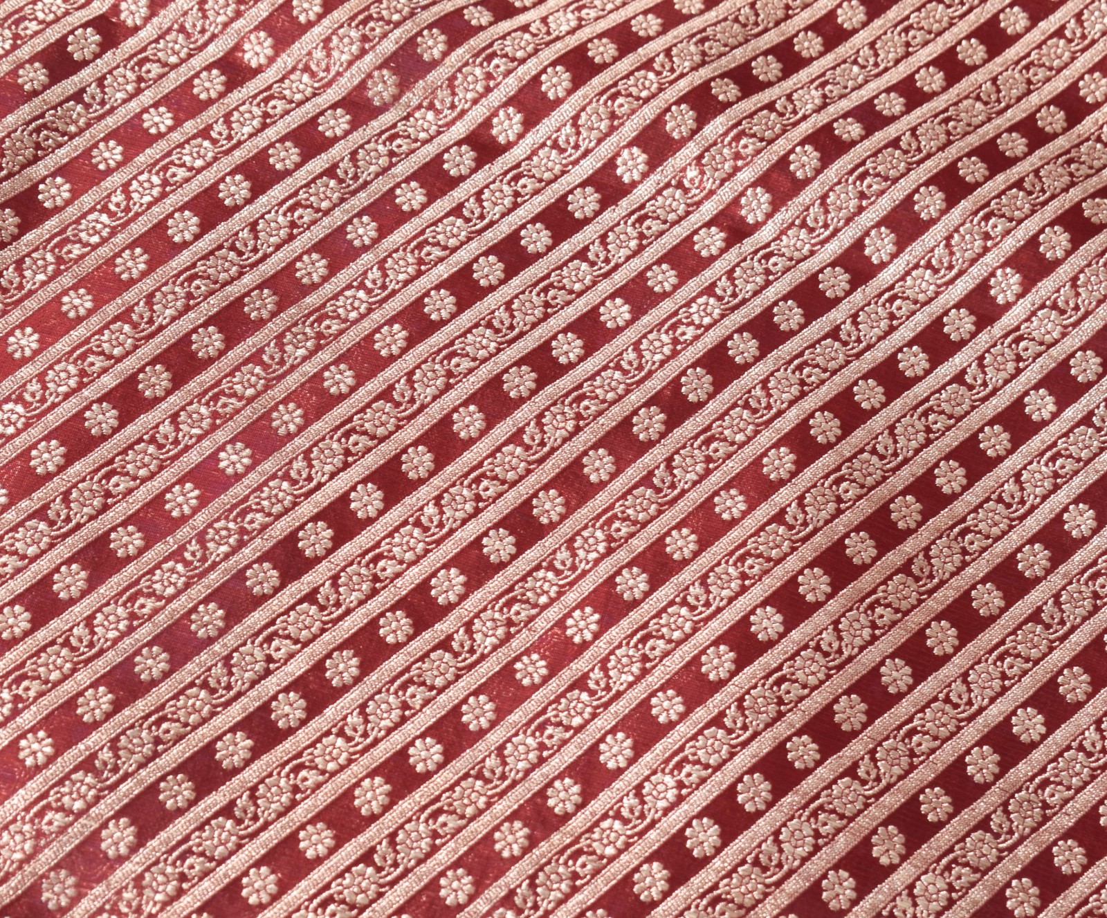 Sushila Vintage Heavy Saree Blend Satin Silk Banarasi Brocade Woven Sari Fabric