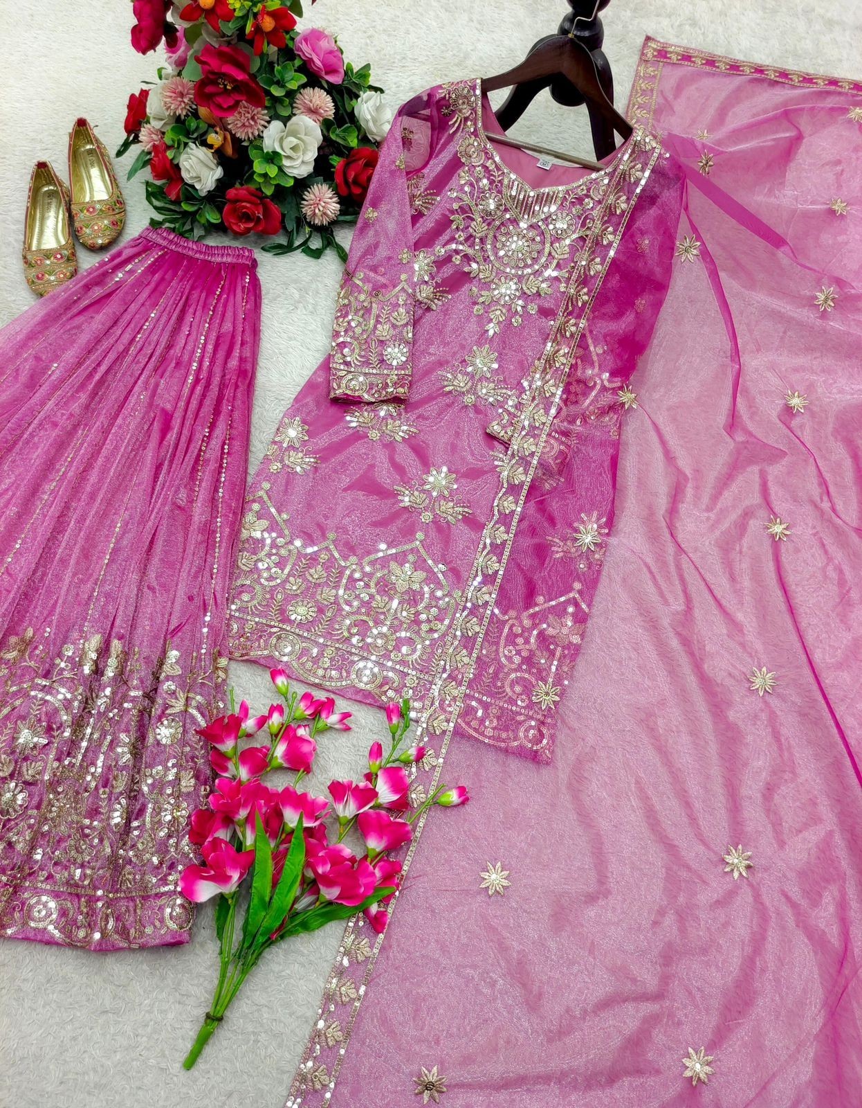 SALWAR KAMEEZ PAKISTANI INDIAN WEDDING PARTY WEAR DRESS BOLLYWOOD SUIT SHARARA