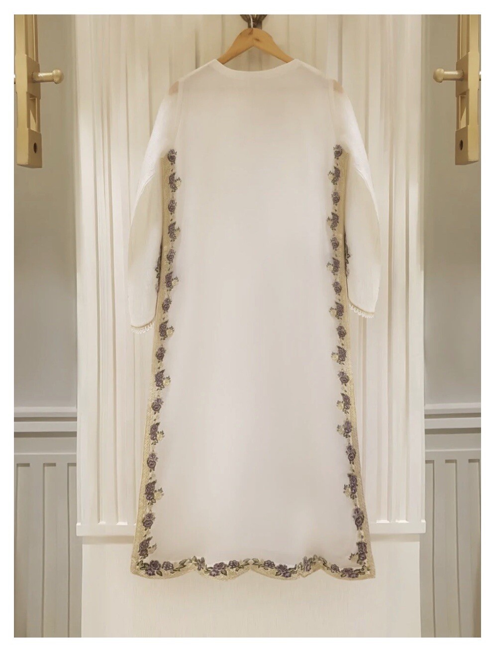 Agha Noor Original 2 pc Cotton Net Kurti & Dupatta ONLY