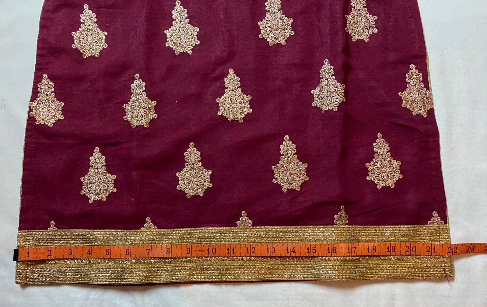Wine Burgundy Maroon & Gold Palazzo Sharara Punjabi Partywear Suit 3 Piece Set