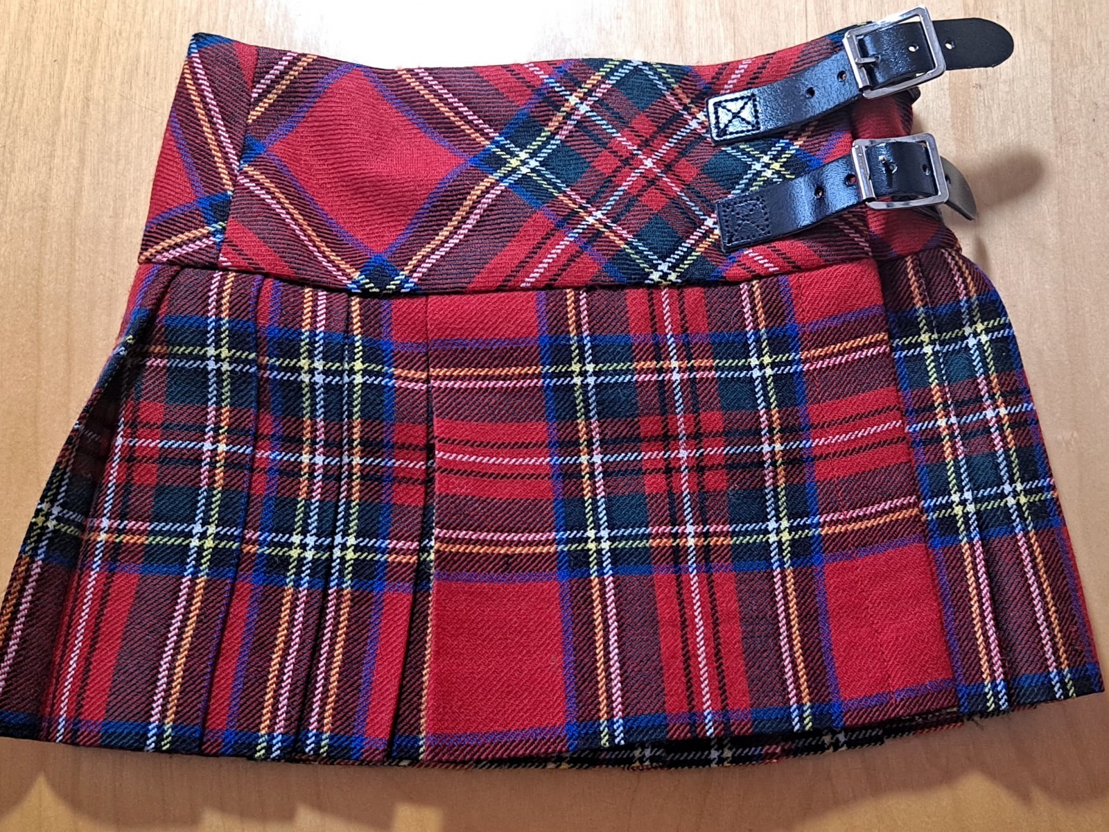 Royal Stewart Tartan Kilt for Kids Toddler Size 1-2 Made in Scotland NWOT