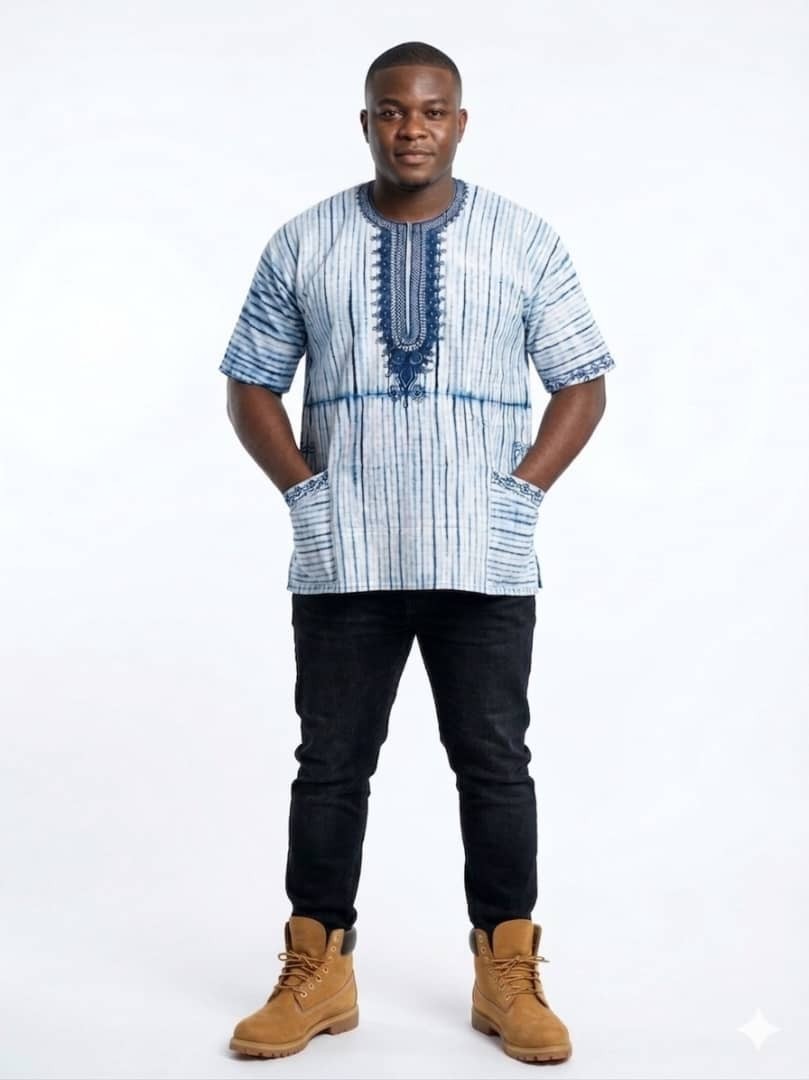 African Kampala/Adire Tops Unisex For All Occasions