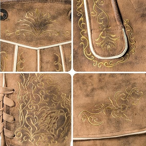 Authentic German Lederhosen for Men – Real Leather Oktoberfest Shorts