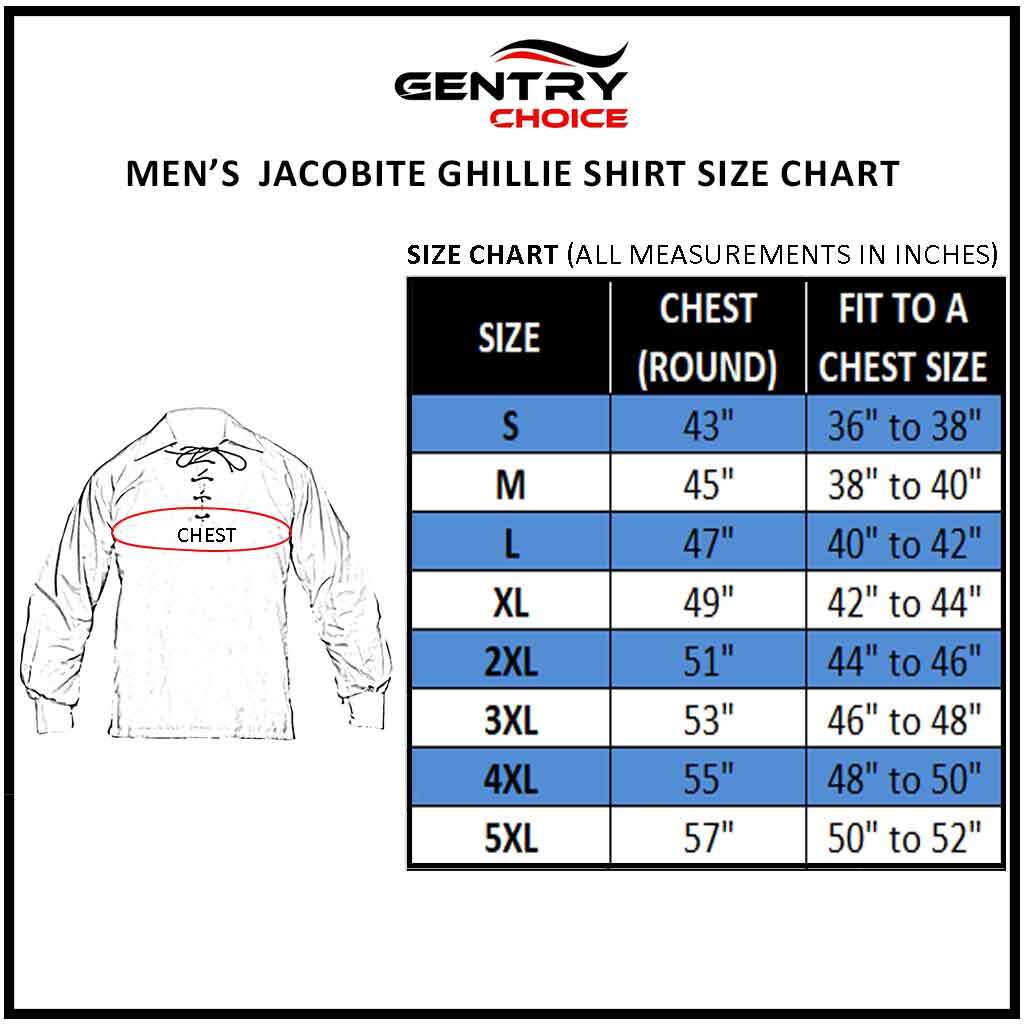 Traditional Jacobite Ghillie Shirt Highlanders Jacobite Shirt Scottish Clothing